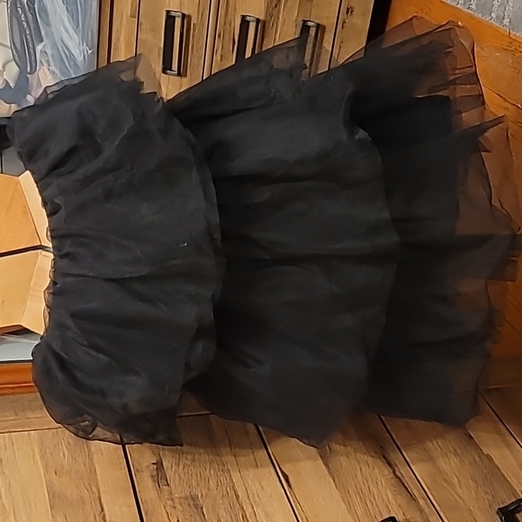 AKIRA Dresses & Skirts - Akira Tiered Black Tulle Skirt, Sz. L